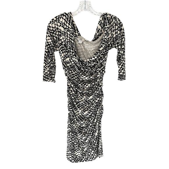 Diane von Furstenberg Bentley SJ Work Office‎ Silk Ruched Mini Dress Size 4 - Picture 2 of 10
